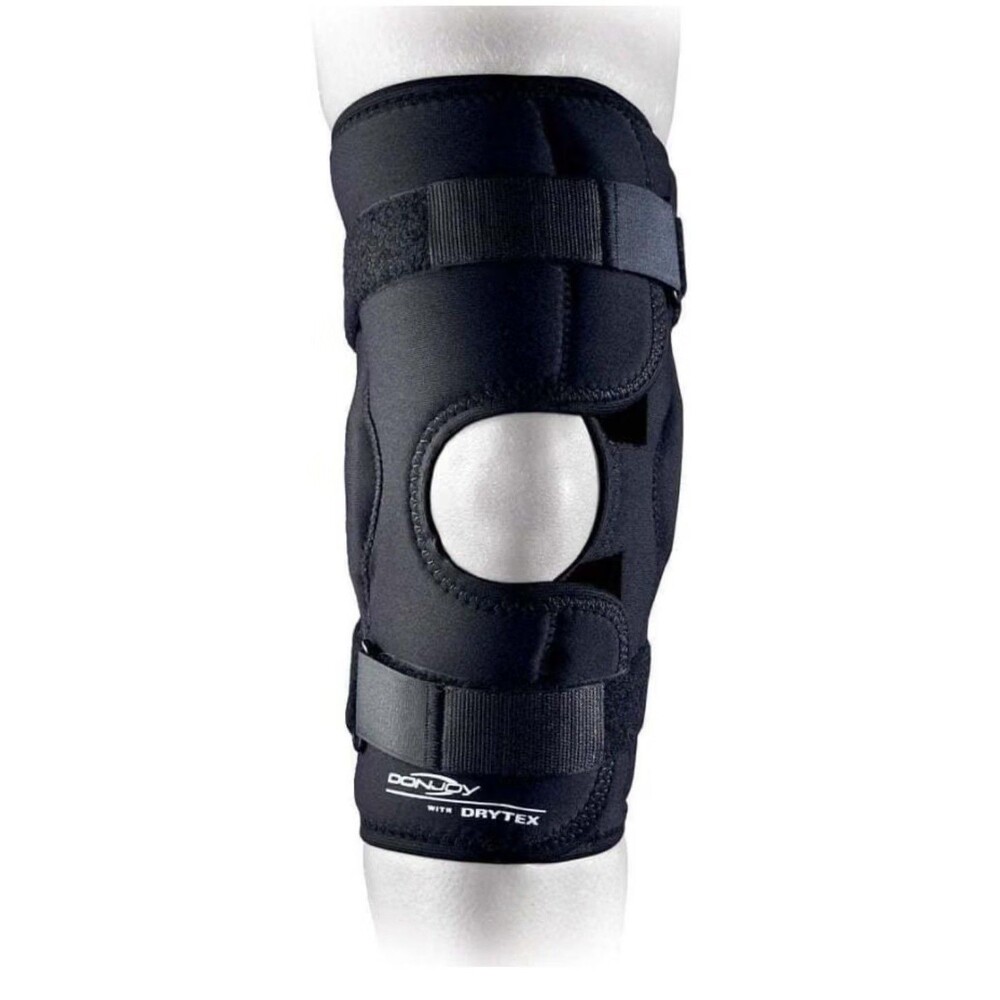 DonJoy Deluxe Hinged Knee Brace (Black, Medium) Support- ONE ITEM
